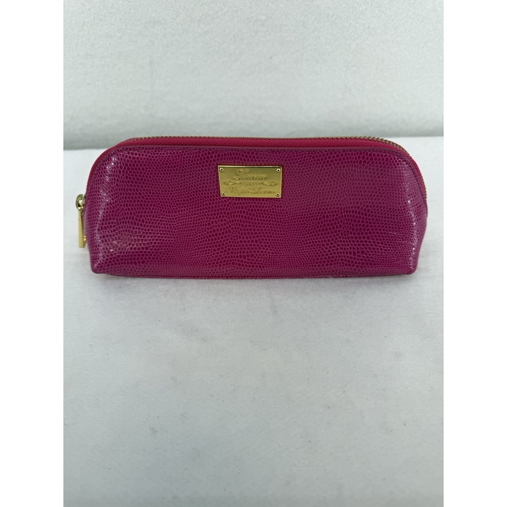 NWOT Lauren Ralph Lauren Pink Sloan Street Triangle Cosmetic Bag